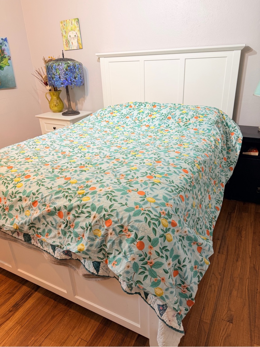 The Company Store Percale floral duvet cover